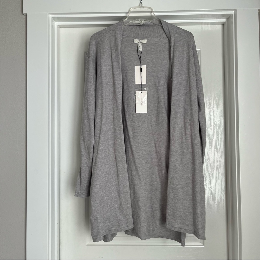 H by Halston Light Gray Cardigan